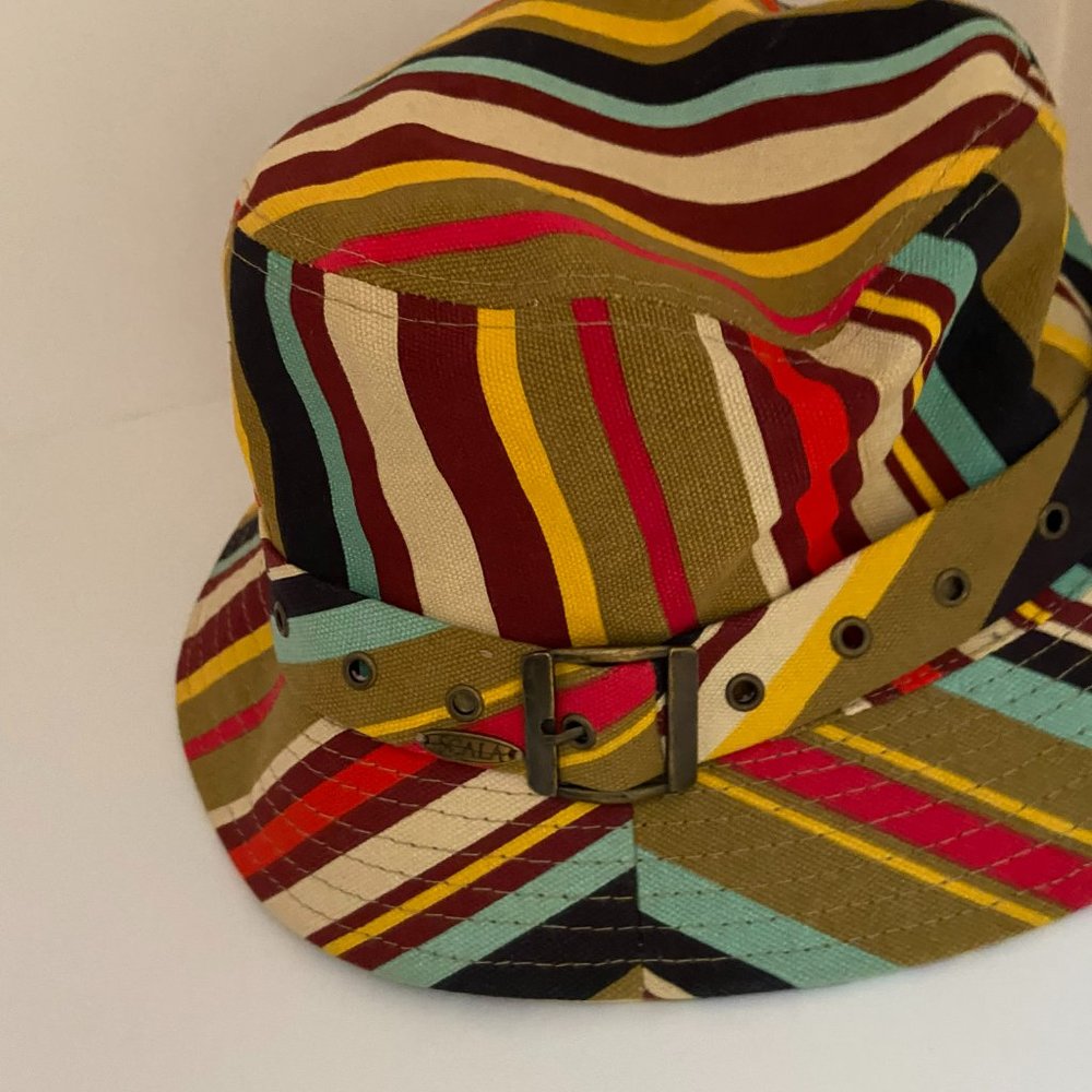 Scala Multicolored Striped Bucket Hat - image 3